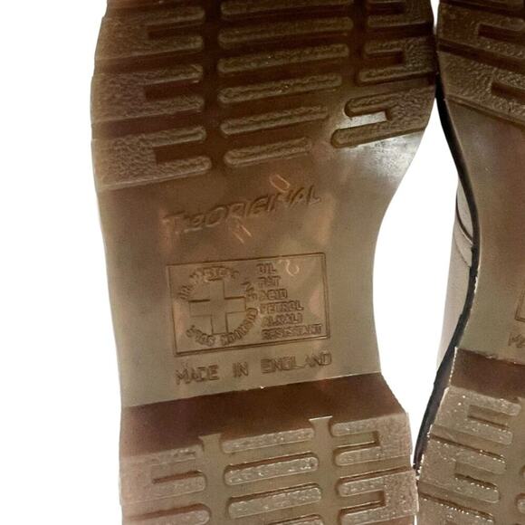 Dr. Martens 1461 Beige Leather and Suede Shoes - Picture 4 of 8